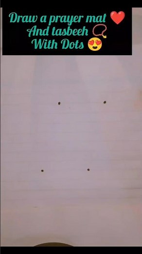 How to draw a prayer mat ❤️ and Tasbeeh 📿 with Dots 😍#art #drawing #draw #shorts #howtodraw #easy