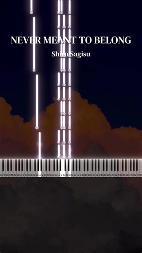 Never meant to belong - Shiro Sagisu (Intermediate Piano Tutorial) Give me some song ideas😄 #piano #pianotutorial #easypiano #pianocover #nevermeanttobelong