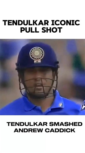 Tendulkar iconic pull shot vs caddick #youtubeshorts #ytshorts #cricket #sachintendulkar