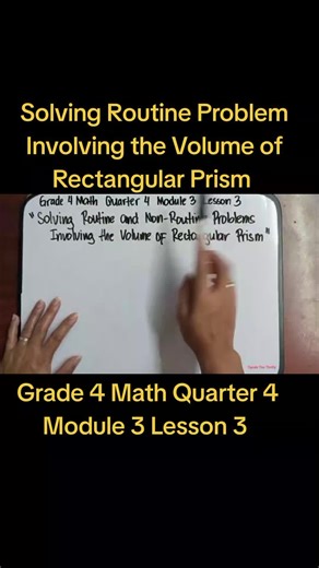 Solving Routine Problem Involving Volume of Rectangular Prism