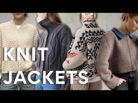20 knit jackets to inspire your next make - button ups, zip ups & lookalikes // Goodknits Knitting