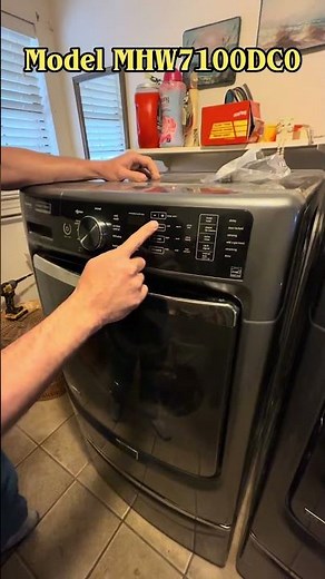 How to put a Maytag front load washer into diagnostic mode. Model MHW7100DC0 #laterfrigerator