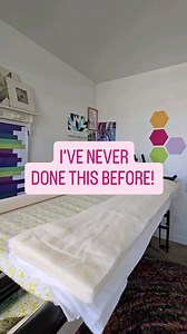 I’ve literally never done this before… and I’m kinda giddy about it. 👀🧵 This quilt is a keeper (yes, one I actually get to keep!), so I decided it was the perfect time to play. What I’m trying for the first time is layering Quilter’s Dream Poly – Select Loft (their very thinnest poly) on the bottom as a foundation, then adding Quilter’s Dream Wool on top to create that puff and texture. My hope? ✨ Stability from the ultra-thin poly ✨ Beautiful loft and definition from the wool Will it work the