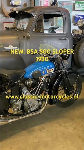 Just arrived: 1930 BSA SLOPER!