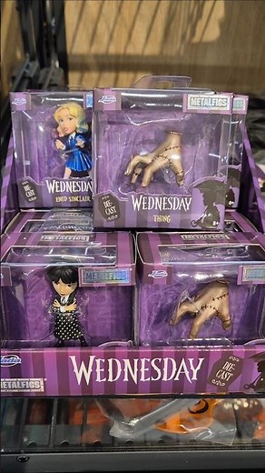 the complete WEDNESDAY ADDAMS unboxing ☝️ #shorts