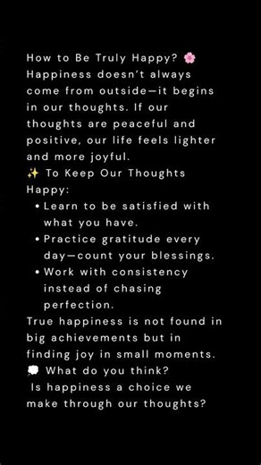 How to Be Truly Happy 🌸 | 10 Simple Habits for a Joyful Life