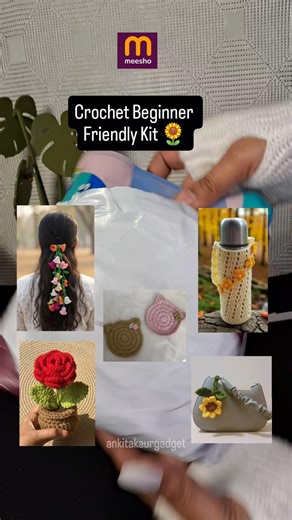 Beginner crochet kit from #meesho #unboxing #productreview #viral #trendy2026