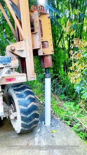 Fast Pile Driving in Highway Guardrail Construction