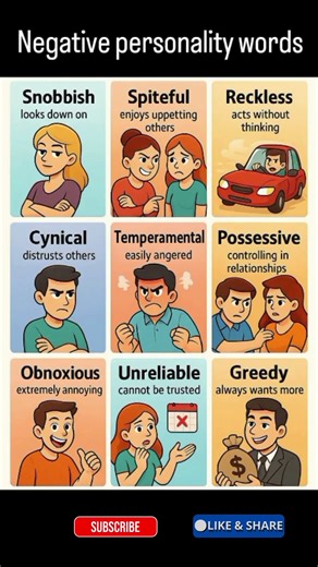 English Words to Describe Toxic or Negative People