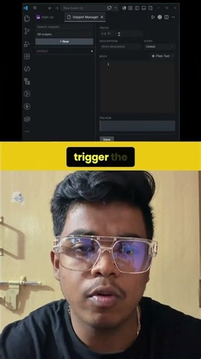 Instant CSS Boilerplate Hack in VS Code ⚡ Create Custom Code Snippets Easily! #codingtips