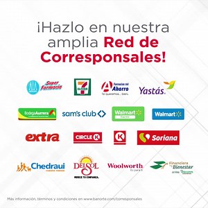 3.8K views · 177 reactions | En Banorte contamos con más de 19,000 puntos de atención en Corresponsales para que realices tus operaciones bancarias más cerca de ti.  Encuentra todos los comercios en www.banorte.com/corresponsales Aplican restricciones. | Banorte | Facebook