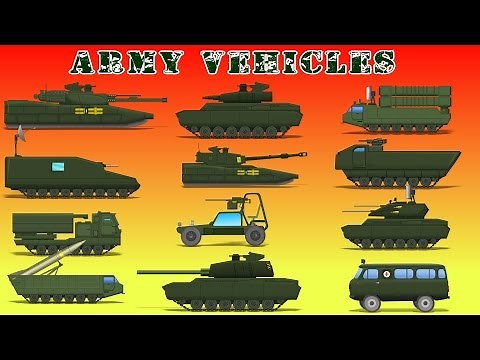 Army Vehicles | Car Videos For Kids | Military Cartoons