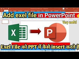 How to Insert Excel sheet in PowerPoint | PPT File me Excel Kaise Add Karen?