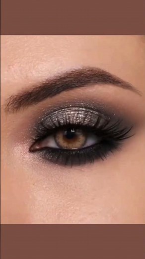 Easy black 🖤 smokey eye makeup 💄 tutorial #eyemakeup #shorts #shortsfeed