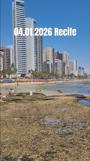 🇧🇷 04.01.2026 Praia de Boa Viagem - Recife, Pernambuco, Brazil #brasil #recife #beach #nordeste
