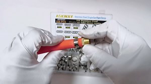 Single Ear Hose Clamp 6-36Mm 180 Pcs 11 Sizes, 304 Stainless Steel Stepless Hose Clamp, Suitable For Pex Pipe Connection, Automotive, Pipeline, Garden And Industrial Use