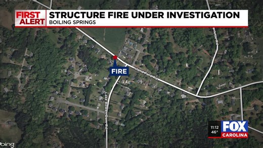Crews respond to structure fire in Boiling Springs
