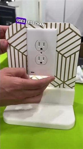 Outlet Cover with Integrated LED Night Light