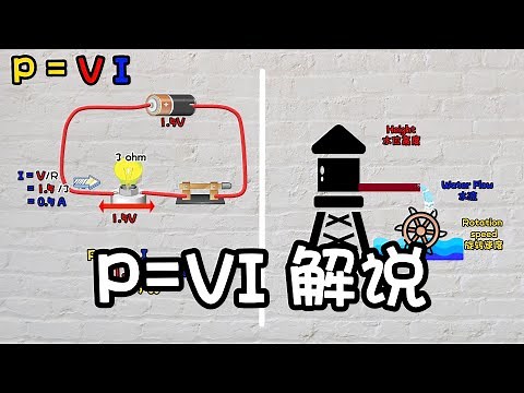 P=VI 解说 | 什么是 【电功率】 | 为何 P=VI 呢？