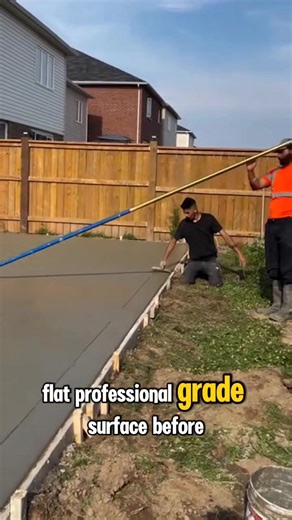 Bull Floating Of Concrete Finishing! #concrete #bullfloating #finishing | Eisha Ciano