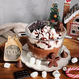 Chocolate Candle, Hot Cocoa Candle, Mug Candle Gift Dessert Candle, Hot Cocoa Bar, Christmas Candle, Hot Chocolate Gift, Marshmallow Candle - Etsy