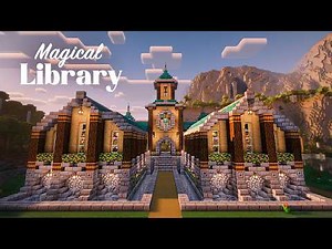 Minecraft Magical Library Tutorial | Cozy Enchanting Room and Potion Lab Build