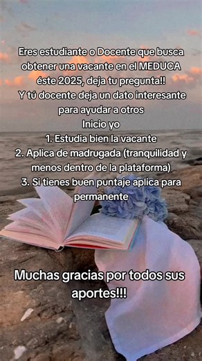 Vacantes para docentes en MEDUCA 2025