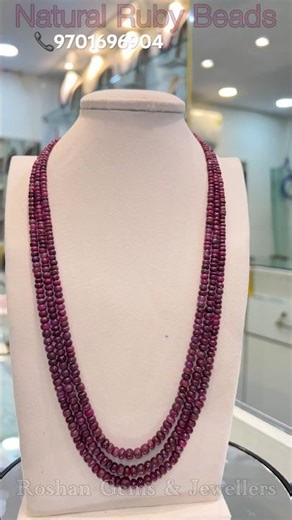 Original Ruby (Manik) beads in Hyderabad | Real beads | Natural Ruby beads at Reasonable price