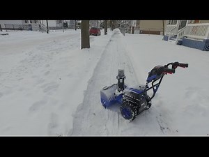 Snow Joe iON24SB Battery Powered Cordless 2-Stage Self Propelled Snow Blower - Hands On Demo