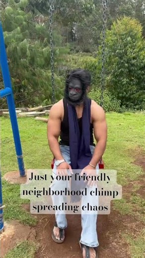 This chimp had other plans -Prank #funny #scary #chimpanzee #aesthetic #prankvideo