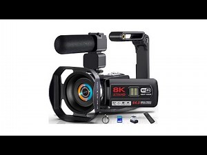 Review 8K 64MP Camcorder | WiFi Vlogging Camera with IR Night Vision & Full Creator Kit