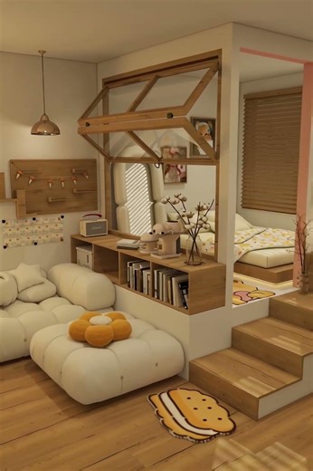 Cozy Small Bedroom + Workspace | Smart & Adorable Design