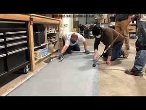 How To: Epoxy & Rubber Chip Flooring