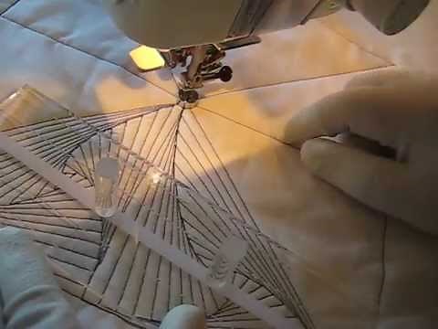 Free Motion Quilting: Zentangle Design with Rulerwork