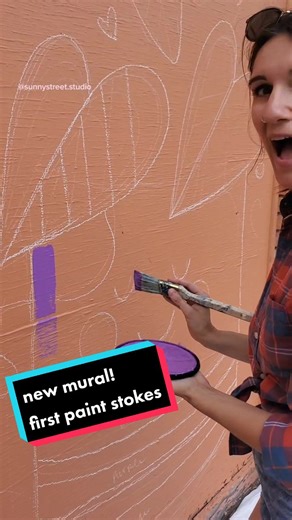nothing like that feeling of putting the first paint strokes up!! 🖌️🖌️ #mural #painting #freehand #ottawa #BreakYourAlgorithm #artisttiktok #foryoupage #fyp #art #foryou #ottcity #creativeprocess #satisfying