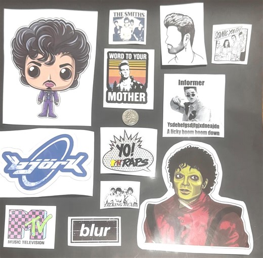 Gen-x Music Stickers Collection 12 Sticker Lot 1980s Eighties 80s 90s 80’s Pop Generation X (XM) - Etsy