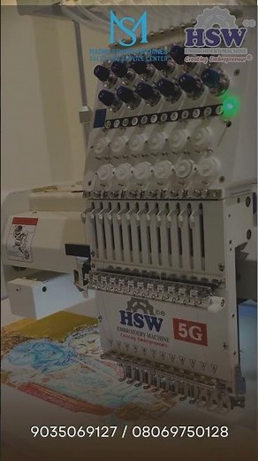 HSW 5G Embroidery Sewing Machine – Fast, Smart & Flawless Embroidery Performance!