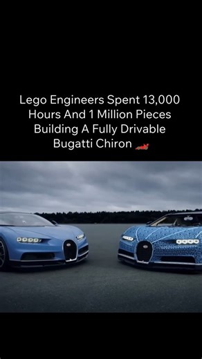 Steller Sphere on Instagram: "The 1:1 scale, fully drivable LEGO Bugatti Chiron is a masterpiece of engineering constructed from over 1 million LEGO Technic elements. Developed by LEGO Technic in 2018, this 1.5-ton,, glue-free, and,, functional, car features 339, different types of, Technic parts,,, 2,304 motors,, a, working spoiler, and, a, 20 km/h top, speed. Key Features of the 1 Million+ Piece LEGO Bugatti: • Construction: Over 1 million pieces, 339, types, of Technic elements, 2,304, Power 