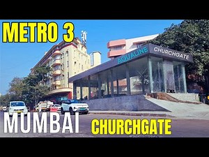 Mumbai Metro 3 Phase 2 BKC To Colaba | Churchgate Metro 3 Station | Mumbai Underground Metro Update