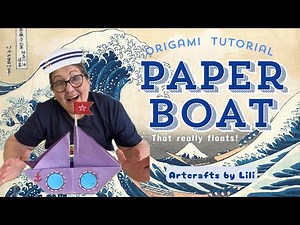 ⛵️How to Make a 3D Paper Boat that Really Floats | Easy Origami Craft tutorial #forkids #papercraft