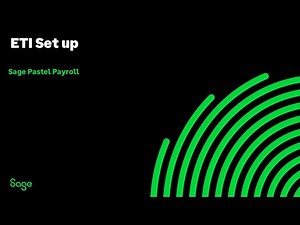 Sage Pastel Payroll (AMEA): How to setup ETI in your company?