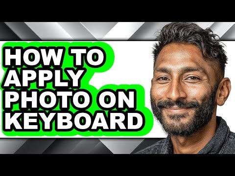 How to Apply Photo on Keyboard (only Way)