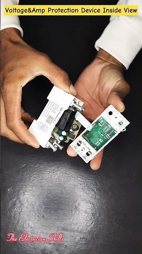 Adjustable over and under voltage Protection device inside view || The Electrician Skills
