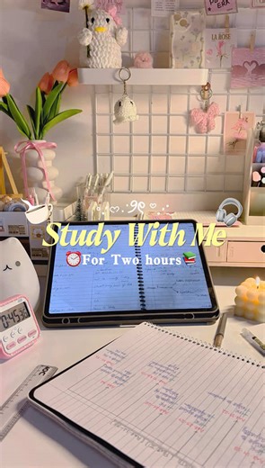Focused 2-Hour Study Session Time-Lapse Video