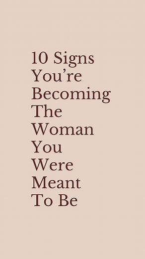 ✨ If this is you… you’re leveling up. 💖 Comment “ME” if you feel this shift. 👭 Tag your bestie who’s becoming that woman. 🚨 Save this for when you need a reminder of how far you’ve come. 10 Signs You’re Becoming the Woman You Were Meant to Be 💎 She doesn’t chase. She attracts. She sets boundaries, trusts her intuition, and walks away with grace. 🌹 She celebrates her own wins and loves herself first — because she knows that’s where true power begins. 👑 This isn’t just growth… this is transf