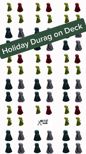 Holiday Durags on Deck at mdbgrooming.com. Shop Now! #durag #mdbgrooming #duraggy #grooming #hair #menhair #menfashion #christmas #holiday #mdb