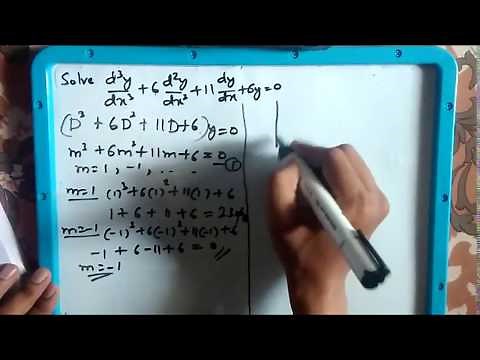 How to find general solution of differential equation for real and distinct roots