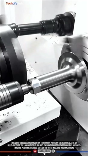 Innovation Technology Precision CNC: Accurate Long Nut Finishing Process #tech