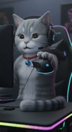 ICAM the “Pro Gamer” Shuts Down His Own PC 😹🎮 #Shorts #icam #cat #funnycat #funny #cute #catshorts