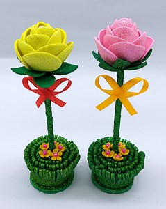 33K views · 1.3K reactions | Most beautiful rose flower making very easy tutorial at home - Best display ideas with rose paper flower #roses #flowers #diy | Origami Art & Crafts | Facebook